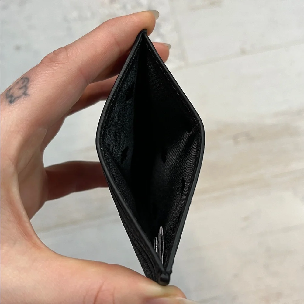 Kate Spade Black Glitter Card Holder